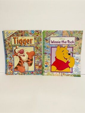 Disney Winnie The Pooh Tigger Wipe Off Look and Find Book Lot Y2K Vintage Kids